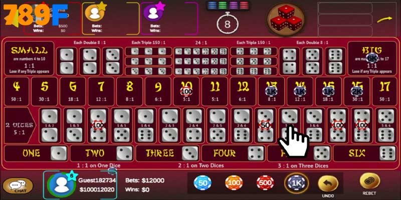 Khoảnh khắc công bố kết quả xúc xắc đầy kịch tính