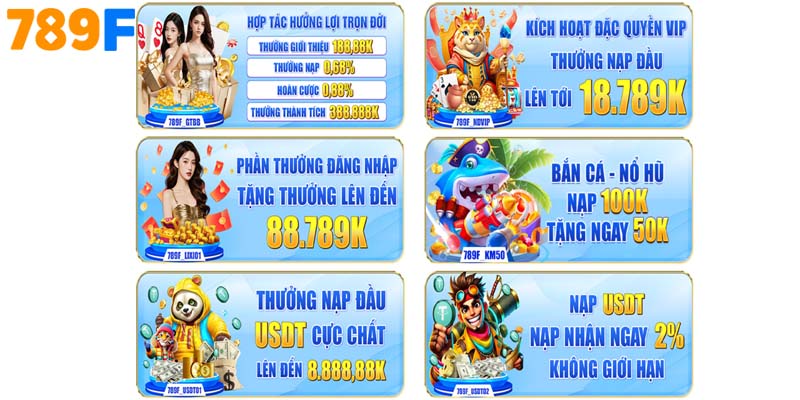 Hướng dẫn 789F về nhận khuyến mãi