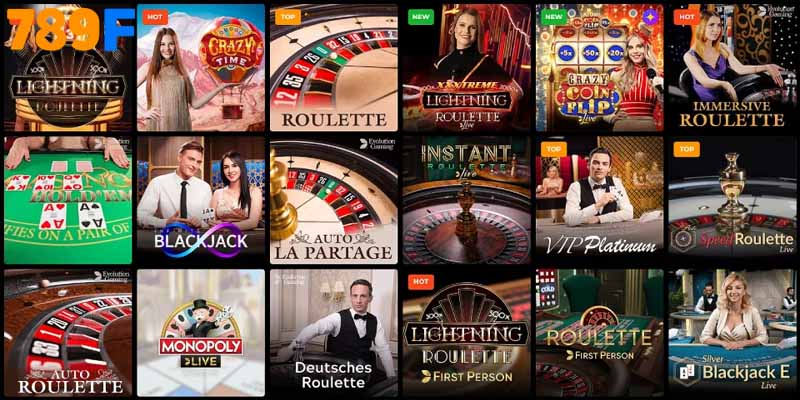 Những game nổi bật tại casino 789F