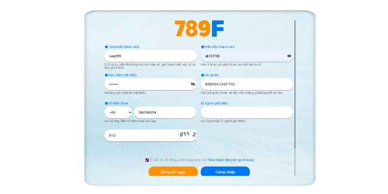Điền đầy đủ các thông tin trên bản yêu cầu